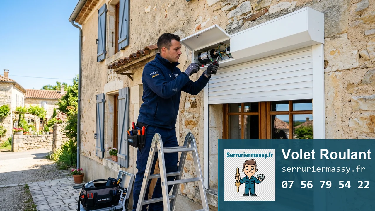 Volet roulant bloqué à Massy : causes et solutions
